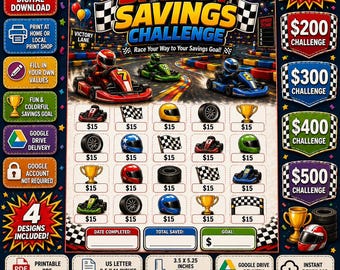 Speedy Savings Challenge, Money Envelopes for Cash Stuffing, Money Game, PDF,  Printable Digital Download