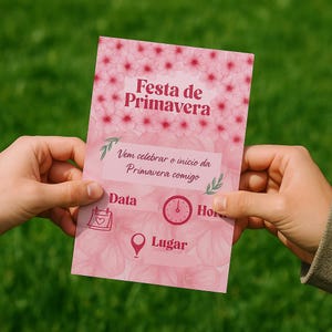 Convite de Festa de Primavera