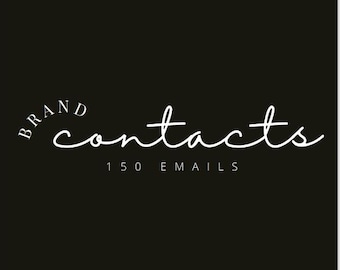 150 Brand Email List for UGC Creators and Influencers, UGC Brands List, Brand Email Contact List, Master Resell Rights, plr, mrr