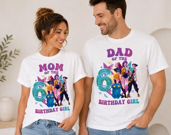 Chemises de famille K Pop anniversaire fille, chemise maman de la fille d'anniversaire, t-shirt papa de la fille d'anniversaire, tenue d'anniversaire Huntrix assortie