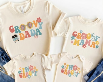 Groovy One Birthday Shirt: Retro Smiley Daisy 1st Birthday Outfit