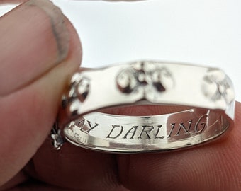 Custom engraving on jewellery