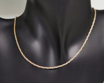 Antique Bronze 1.8mm Rope Chain made to order