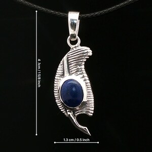 Feather of Ma’at pendant in sterling silver Egyptian goddess amulet. Sterling silver Maat feather pendant symbol of truth and justice.
