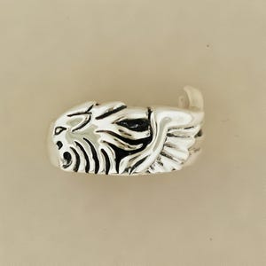 Final Fantasy 8 Squall Griever Ring in Sterling Silver or Antique Bronze FF8 Sleeping Lion Heart Ring FF8 Griever Ring FFVIII Ring