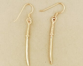 Katana Charm Earrings Samurai Sword Earrings Anime Cosplay Jewellery