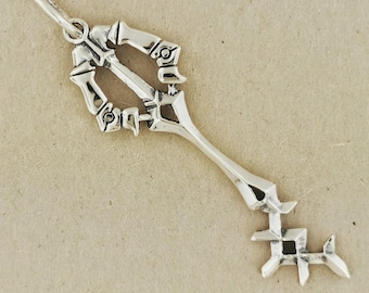 Kingdom Hearts Rainfell Keyblade Pendant In Stainless Steel KH Keyblade Pendant Video Game Pendant
