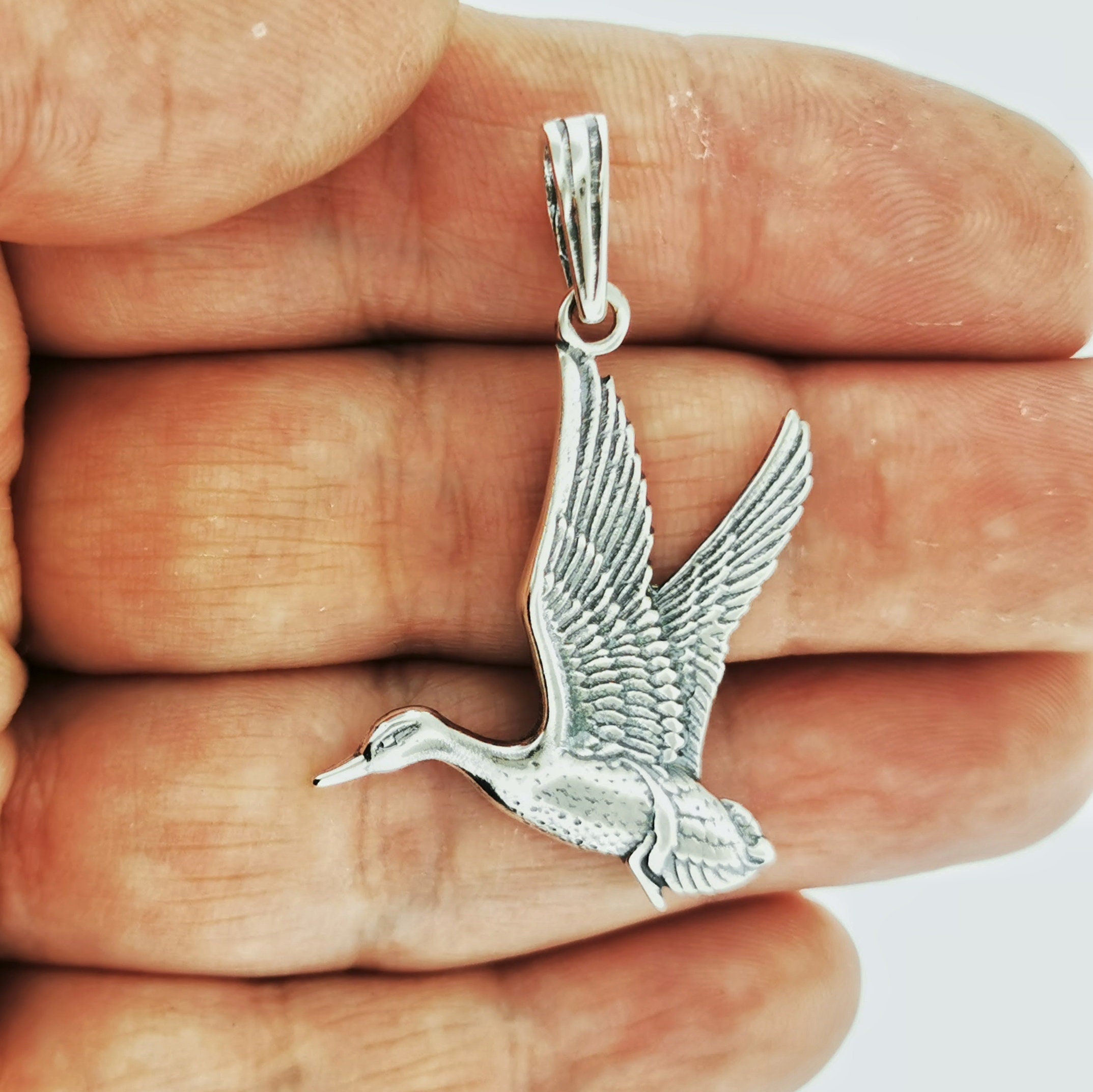 Duck pendant necklace deals