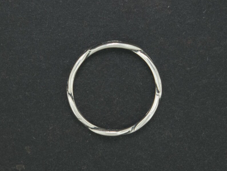Simple Braid Ring in Sterling Silver or Antique Bronze