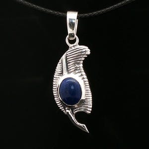 Feather of Ma’at pendant in sterling silver Egyptian goddess amulet. Sterling silver Maat feather pendant symbol of truth and justice.