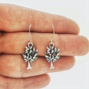 Tree of Life Earrings in Sterling Silver or Bronze Yggdrasil Earrings Pagan Jewelry Wiccan Tree Earrings Witchy Jewelry Gift for Her