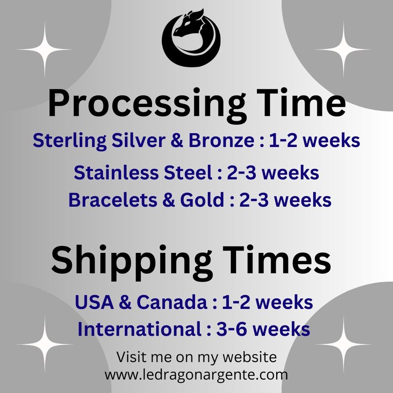 shipping times for silver & bronze 1 - 2 - 3 weeks