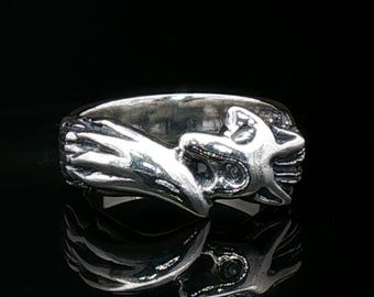 Bague renard en argent sterling 925 ou bronze Bague de mariage renard Bague queue de renard Bijoux renard Bijoux cadeau pour amateur de renard Bague animal renard