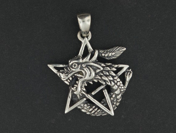Dragon pentagram best sale necklace