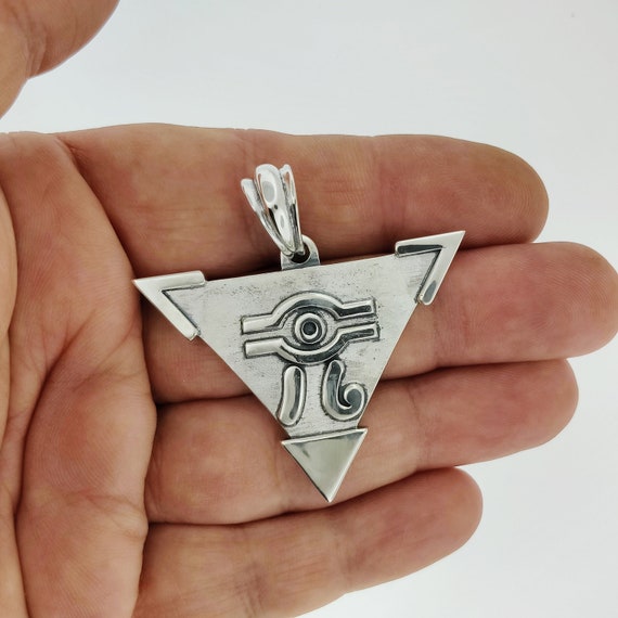 Anime 3D Yu-Gi-Oh Necklace MM Puzzle Yugioh Pendant Necklace Cosplay Pyramid  Egyptian Eye Of Horus Long Chain Jewelry - AliExpress