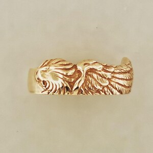 Final Fantasy 8 Squall Griever Ring, FF8 Sleeping Lion Heart Ring, FF88 Griever Ring, Final Fantasy Jewelry, Final Fantasy Ring, Squall lion Ring, Squall Cosplay Ring, Bronze Final Fantasy 8 Ring, Bronze Griever Ring, Gamer Wedding Ring