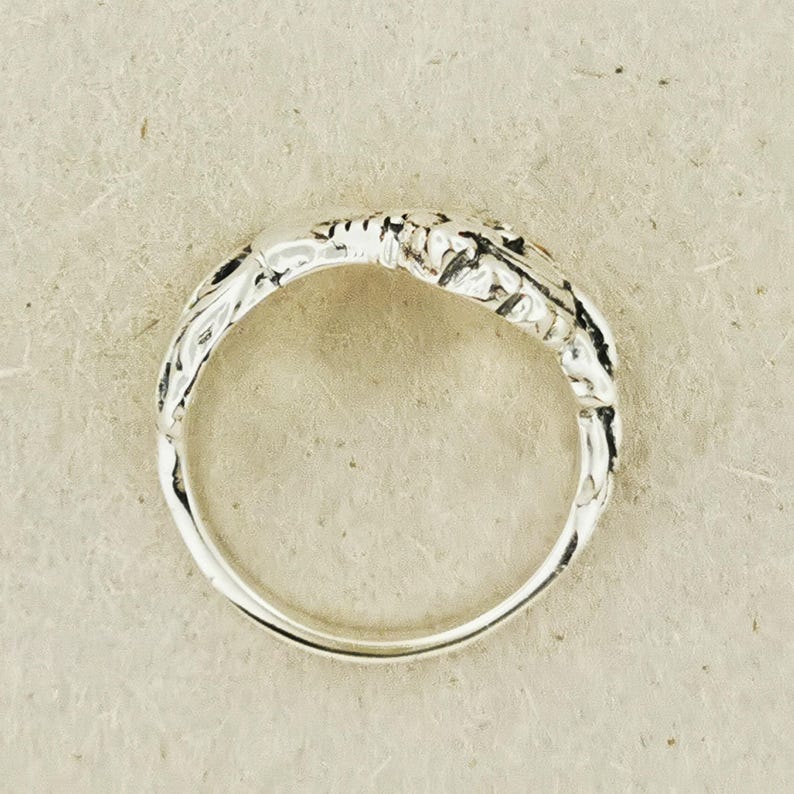 Sterling Silver Unicorn Ring Birthstone Design Vintage Style Fantasy Jewelry Gift Idea Mythical Animal Accessory Magical Classic Dainty image 4