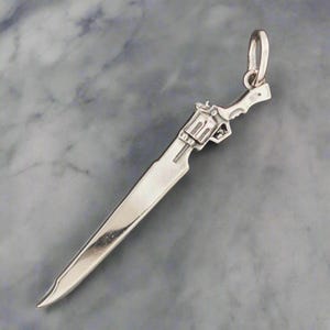 Final Fantasy 8 Gunblade Anhänger in Sterling Silber oder Bronze FFVIII Squall Gunblade Anhänger Final Fantasy VIII Anhänger