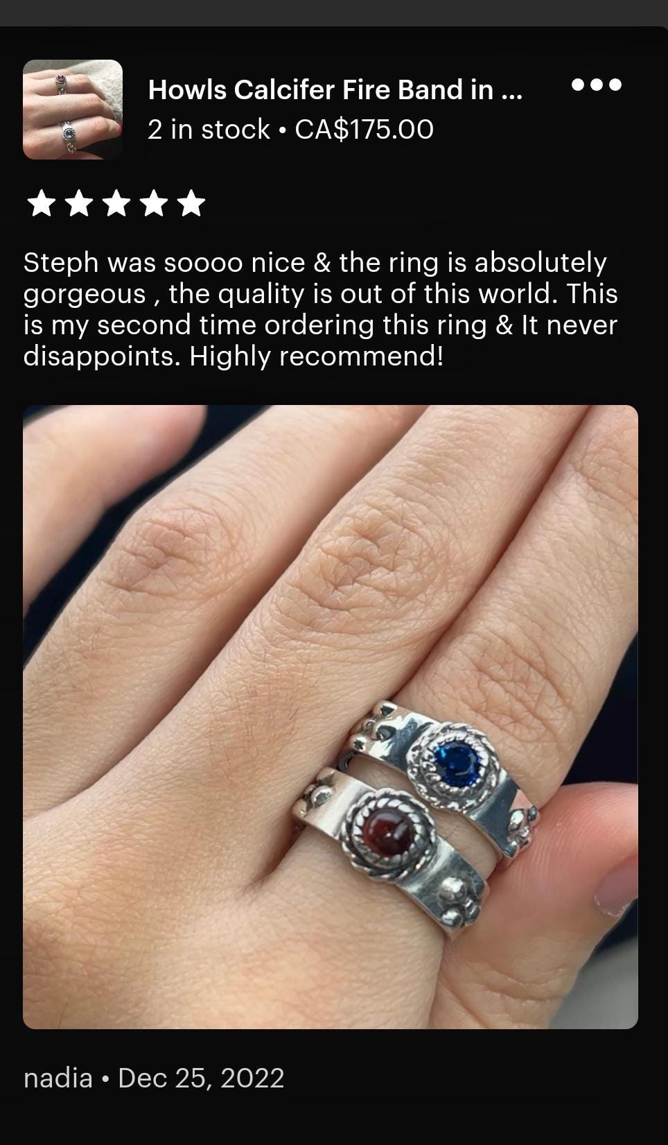 ファイナルファンタジー8 スコール グリーバーリング ステンレス