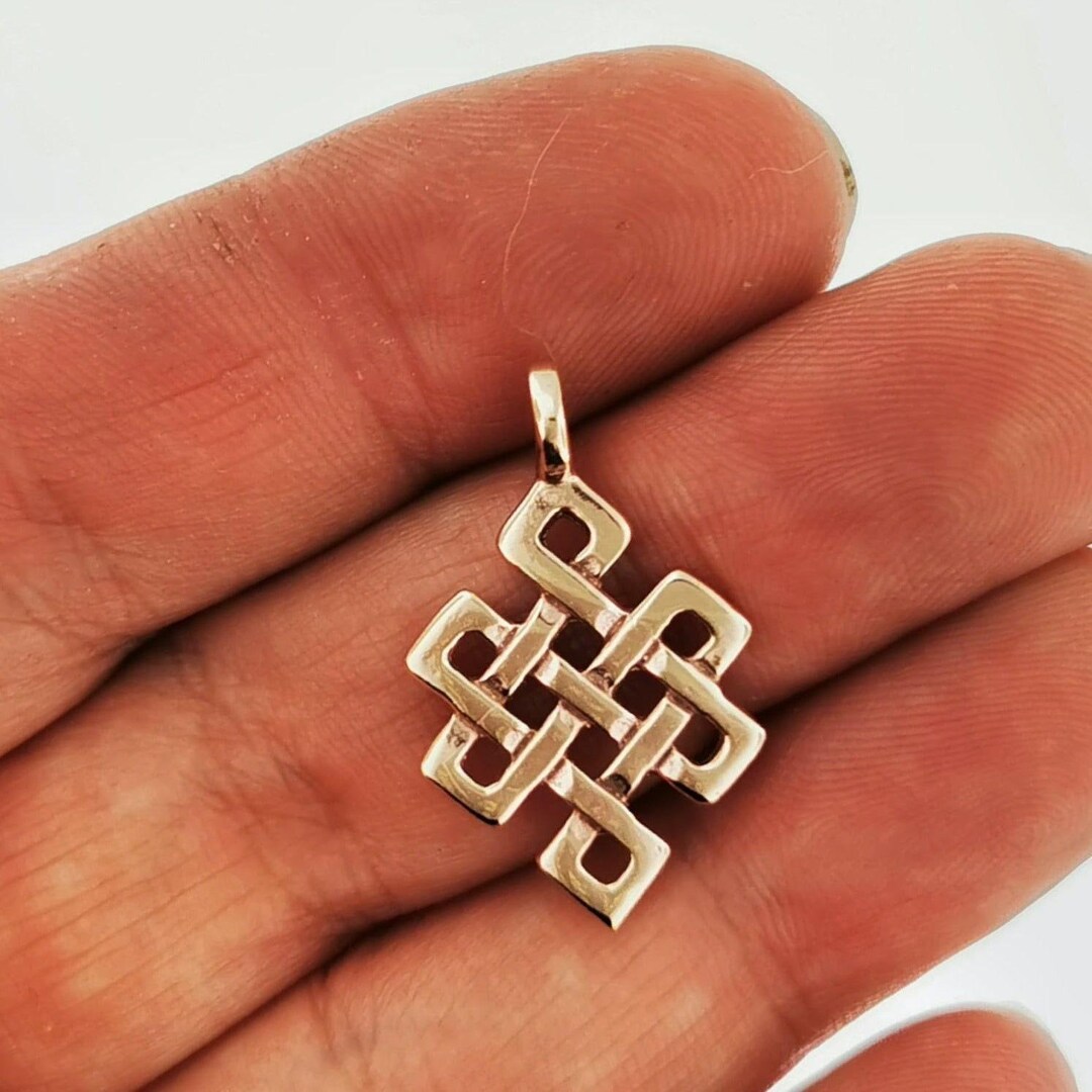 Lot de 4 connecteurs noeud chnos en métal bronze | Nœud chnos