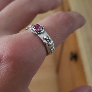 Howls Moving Castle Ring in Sterling Silver with Genuine Gemstone Howls Moving Castle Ring Howl and Sophie Ring