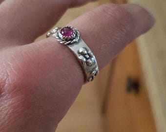 Howls Moving Castle Ring in Sterling Silver with Genuine Gemstone Howls Moving Castle Ring Howl and Sophie Ring