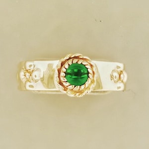 Howls Calcifer Fire Ring in Antique Bronze with Imitation Birthstone Howls Moving Castle Ring Howl and Sophie Rings