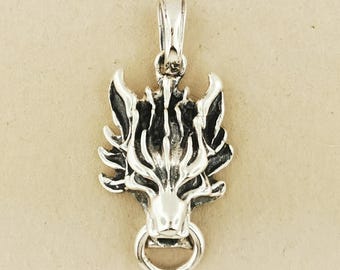 スターリングシルバー FF7 ウルフスタッドピアス FFVII クラウドウルフ