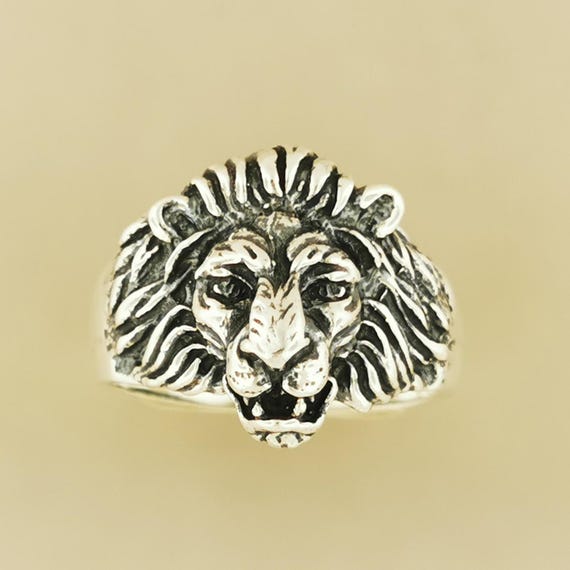 ヴィンテージ LION リング silver925 19号 アクセサリー