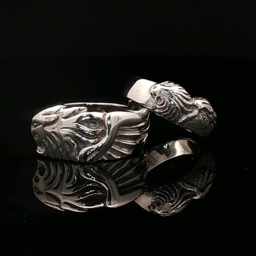 FF8 Griever Ring Set in Sterling Silver FFVIII Wedding Set FF8