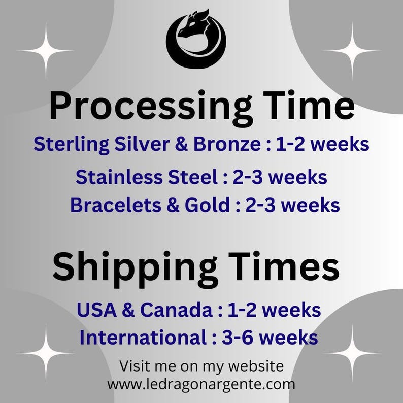 shipping times for silver & bronze 1 - 2 - 3 weeks
