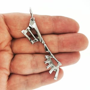 Kingdom Hearts Wayward Wind Keyblade Pendant In Stainless Steel KH Keyblade Pendant Video Game Pendant