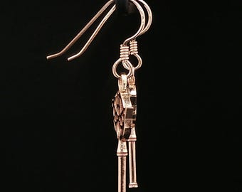 Final Fantasy X Yuna Wand Earrings in Sterling Silver or Antique
