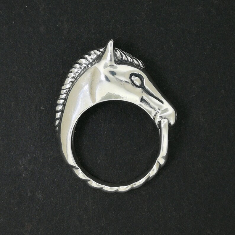 3D Horse Head Ring Sterling Silver, Silver Horse Ring, Sterling Silver Equine Ring, Silver Equestian Ring, Horse Ring In Silver, Silver Horse Jewelry, Silver Horse Jewellery, Silver Animal Jewelry, Horse Lover Jewellery, Unisex Silver Horse Ring