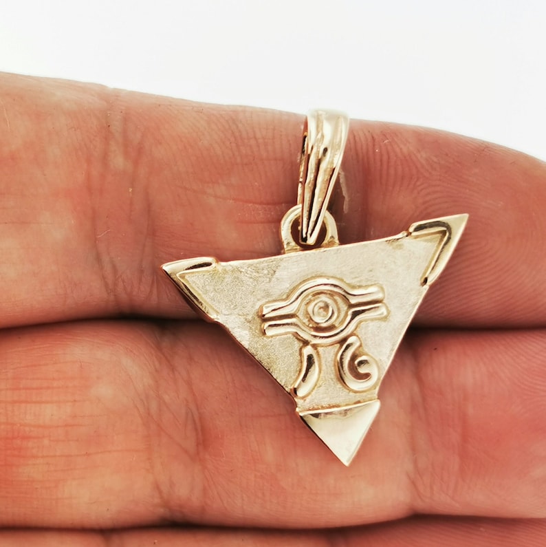 Yugi-Oh Millennium Puzzle in Antique Bronze, yu gi oh millennium pendant, yu-gi-oh millennium puzzle necklace, the millennium necklace, Bronze anime necklace, yugioh pendant, Dual Monsters Pendant, Yugioh Bronze Pendant, Egyptian Eye Pendant