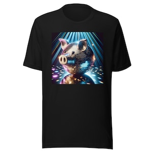 Camiseta unisex supersuave Disco Pig (901 Pig BBQ)