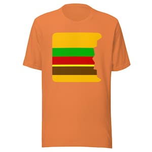 Camiseta unisex supersuave Burger Bite (901 Pig BBQ)