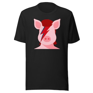 Camiseta unisex suave Piggy Stardust (901 Pig BBQ)