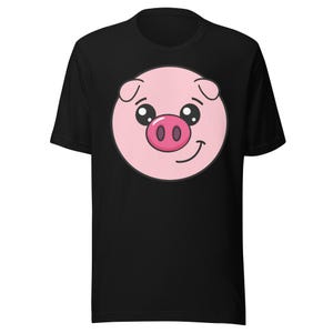 Camiseta unisex supersuave Happy Pig (901 Pig BBQ)