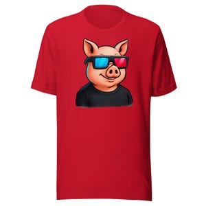 Camiseta unisex supersuave de cerdo 3D (901 Pig BBQ)