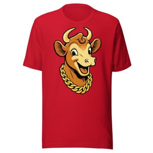 Camiseta unisex súper suave de Vaca Desencadenada (901 Pig BBQ)
