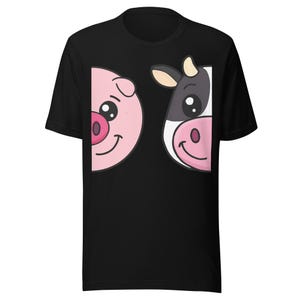 Camiseta unisex supersuave Happy Farm (901 Pig BBQ)