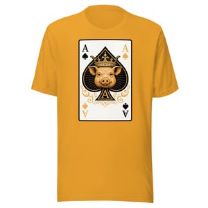 Poker Schwein Superweiches Unisex T-Shirt (901 Pig BBQ)