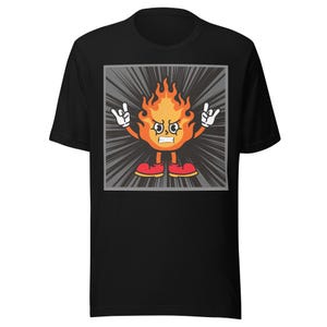 Camiseta unisex supersuave Rockin Flame (901 Pig BBQ)