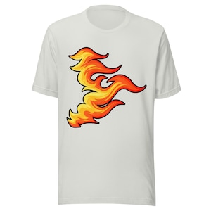 Camiseta unisex supersuave con llamas laterales (901 Pig BBQ)