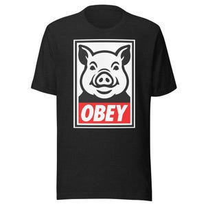 Camiseta unisex supersuave Obey Pig (901 Pig BBQ)
