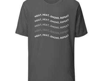 Camiseta unisex súper suave Meat Smoke Eat