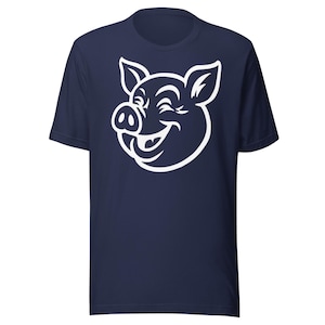 Camiseta unisex supersuave Joyful Pig (901 Pig BBQ)