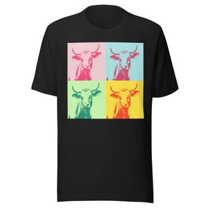 Camiseta unisex supersuave Warhol Cow (901 Pig BBQ)