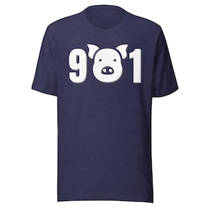 Camiseta unisex supersuave 901 Pig Memphis BBQ